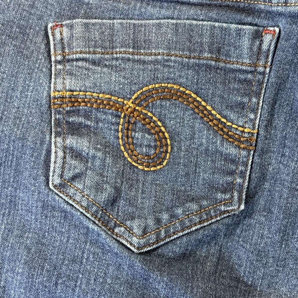 Smith's Dungarees Jeans Womens Sz 16w Blue Mid-Rise Bootcut Stretch Denim Jeans - Picture 6 of 9